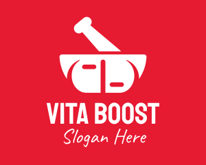 Vitamin - White Medical Pharmacy logo design