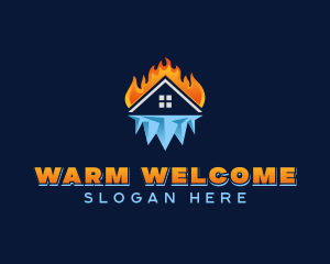 Thermal Temperature Ventilation logo design