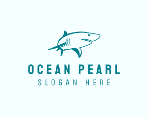 Ocean Shark Wildlife  logo design