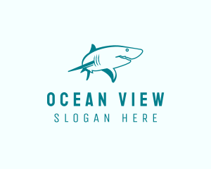 Ocean Shark Wildlife  logo design