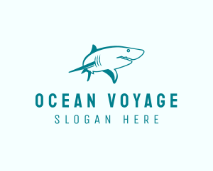 Ocean Shark Wildlife  logo design