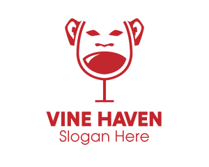 Monkey Wine Glass logo design