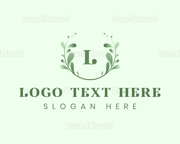 Natural Leaf Eco Wreath Logo