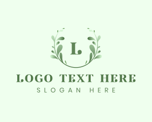 Natural Leaf Eco Wreath Logo