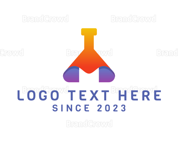 Modern Science Beaker Logo