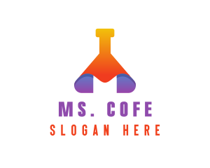 Modern Science Beaker logo design