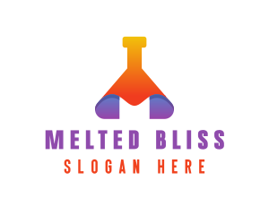 Modern Science Beaker logo design