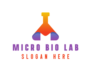 Modern Science Beaker logo design