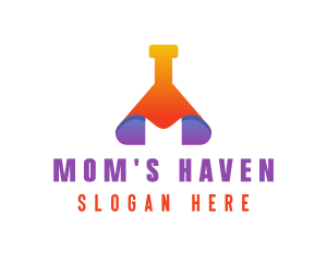 Modern Science Beaker logo design