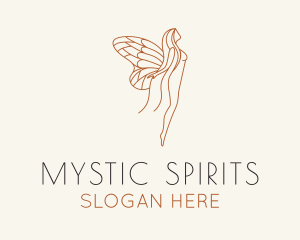 Maiden Spirit Wings logo design