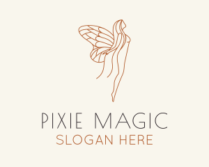 Pixie - Maiden Spirit Wings logo design