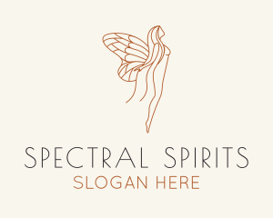 Maiden Spirit Wings logo design