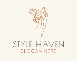 Stylist - Maiden Spirit Wings logo design