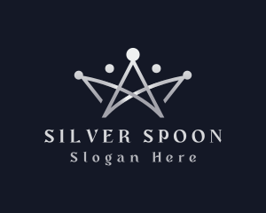 Silver Deluxe Crown  logo design