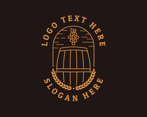 Wine - Grape Winery Alcohol logo design