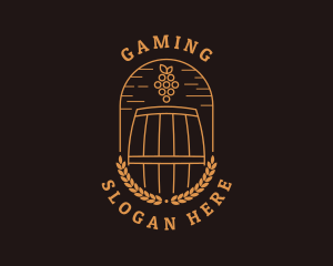 Grape Winery Alcohol Logo