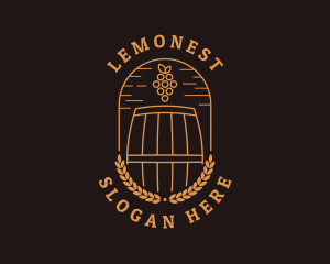 Alcohol - Grape Winery Alcohol logo design