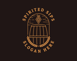 Alcohol - Grape Winery Alcohol logo design