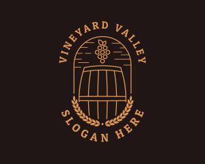 Winery - Grape Winery Alcohol logo design