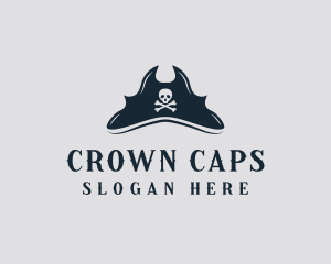 Skull Pirate Hat logo design