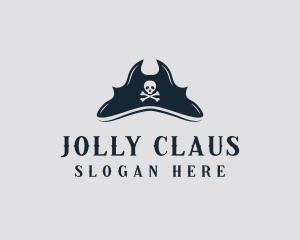 Skull Pirate Hat logo design