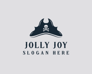 Skull Pirate Hat logo design