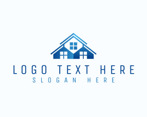 Roofing - House Roof Window logo design