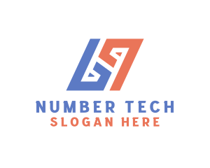 Number - Modern Clan Number 69 logo design