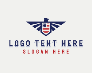 Patriotic - American Eagle Aviation logo design