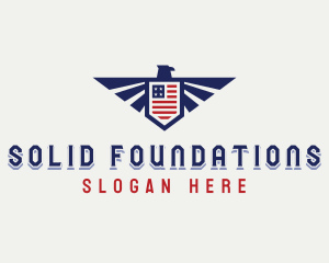 Bald Eagle - American Eagle Aviation logo design