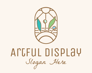 Organic Farm Stained Glass logo design