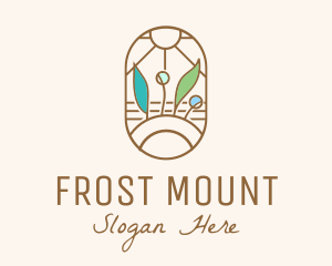 Organic Farm Stained Glass logo design