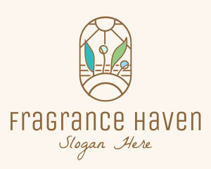 Organic Farm Stained Glass logo design