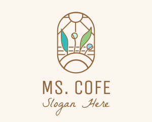 Organic Farm Stained Glass logo design