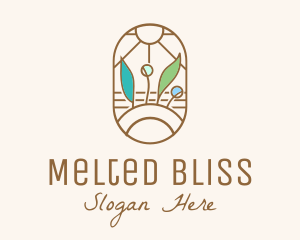 Organic Farm Stained Glass logo design