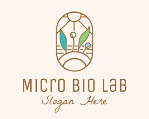 Organic Farm Stained Glass logo design