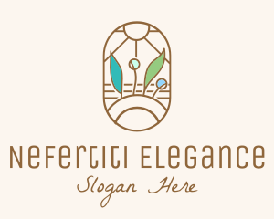 Organic Farm Stained Glass logo design