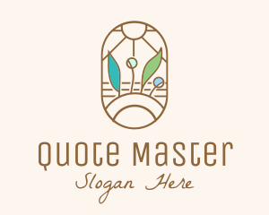 Organic Farm Stained Glass logo design