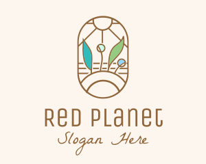 Organic Farm Stained Glass logo design