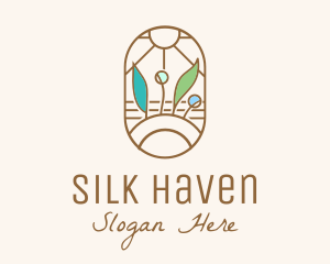 Organic Farm Stained Glass logo design