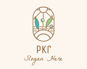 Organic Farm Stained Glass logo design