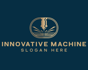 Industrial CNC Machine logo design