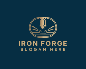 Industrial CNC Machine logo design