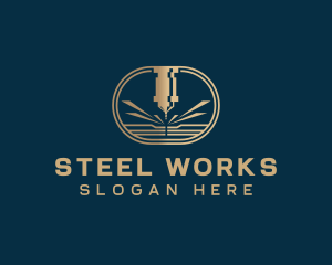 Industrial CNC Machine logo design