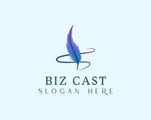 Quill Pen Feather Logo