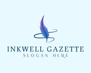 Publication - Quill Pen Feather logo design