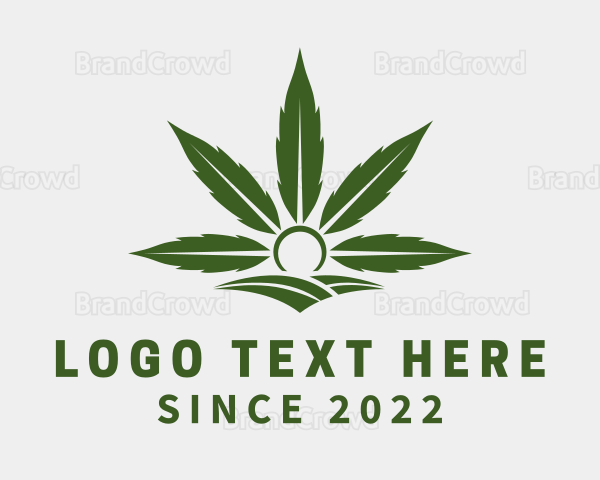 Organic Marijuana Farm Logo