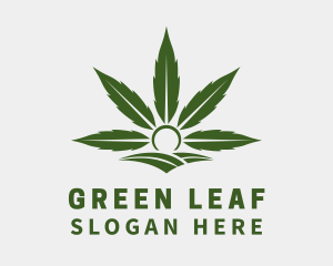 Organic Marijuana Farm Logo