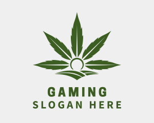 Organic Marijuana Farm Logo