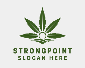 Organic Marijuana Farm Logo